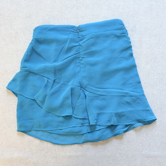 MNG by Mango Turquoise Mini Flutter skirt in Blue - Picture 3 of 6
